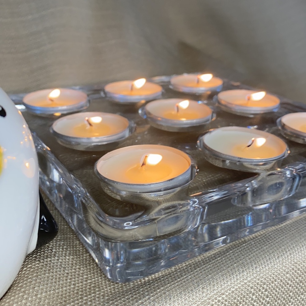 MBD | Tealight Candle Holder | Solid Glass